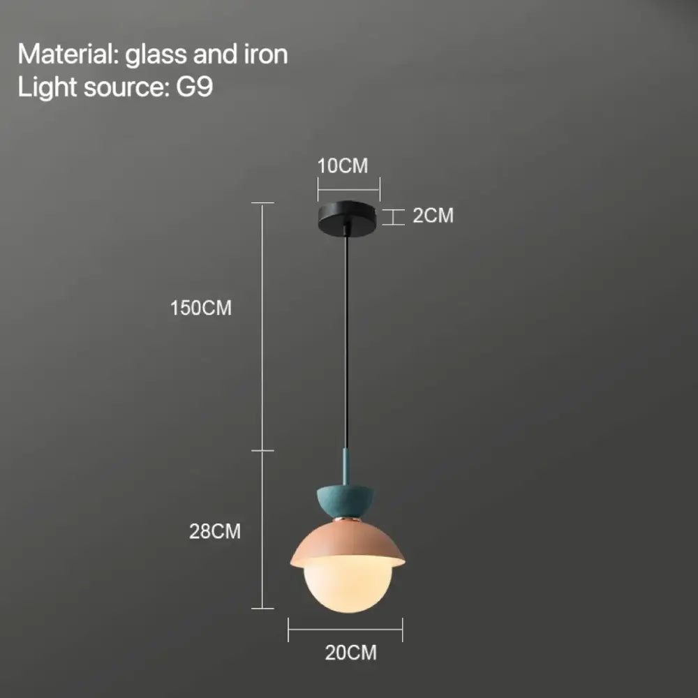Ceramic Glass Ball Pendant
