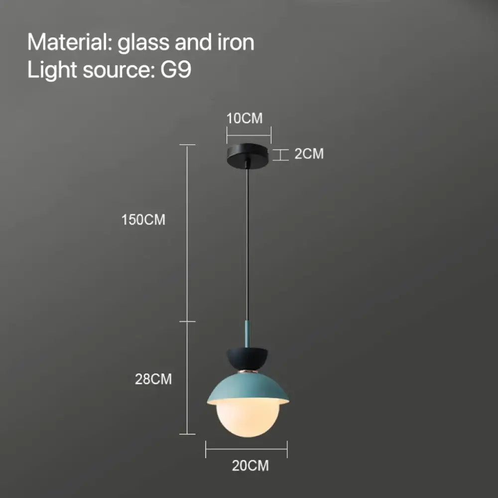 Ceramic Glass Ball Pendant