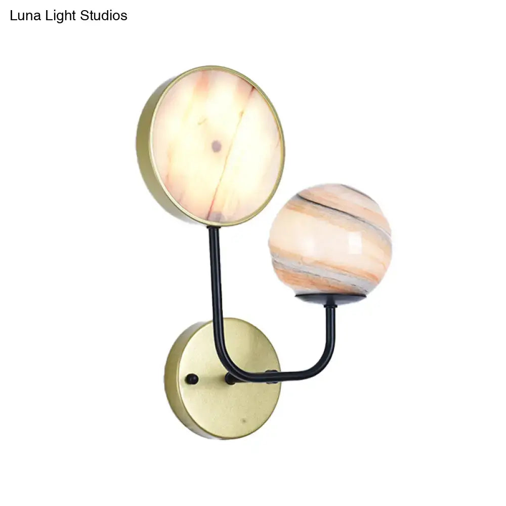 Industrial Glass Sconce Light