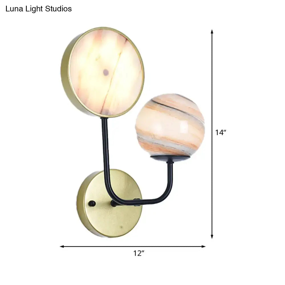 Industrial Glass Sconce Light