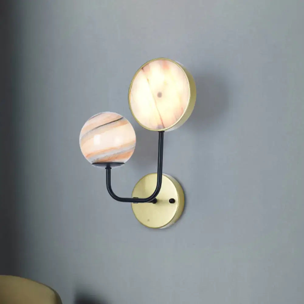 Industrial Glass Sconce Light