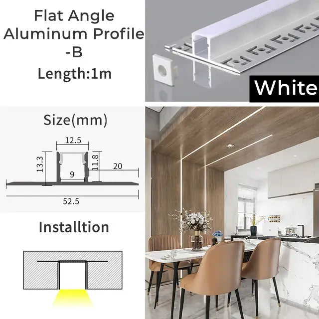 Silver Aluminum Track Light