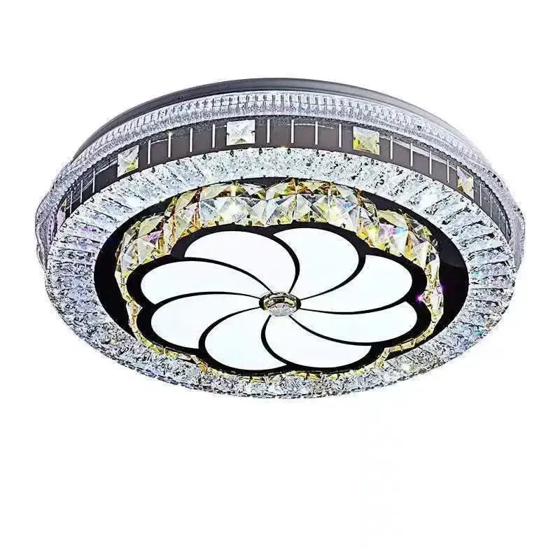 Pink Crystal Ceiling Lamp