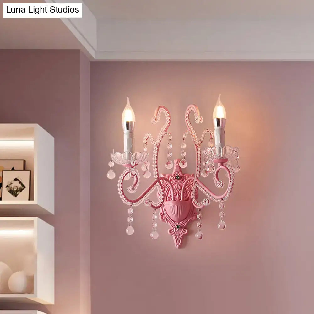 Pink Metallic Wall Sconce