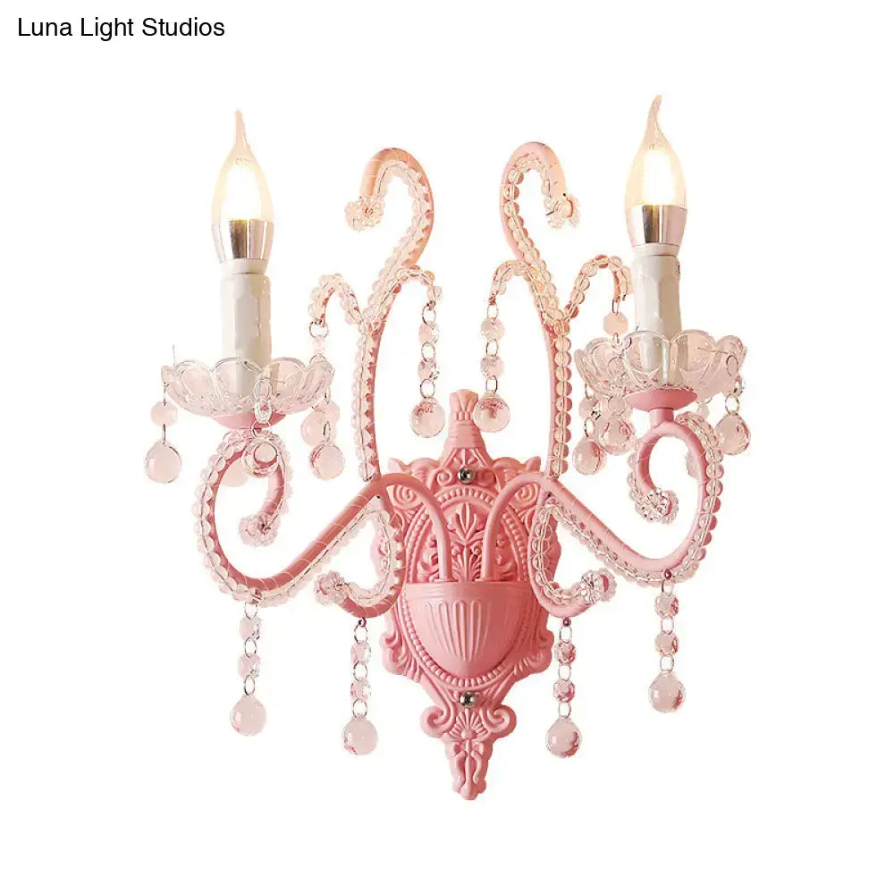 Pink Metallic Wall Sconce