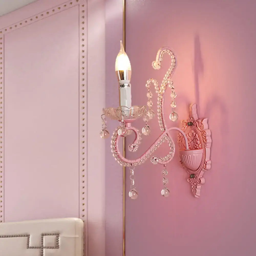 Pink Metallic Wall Sconce