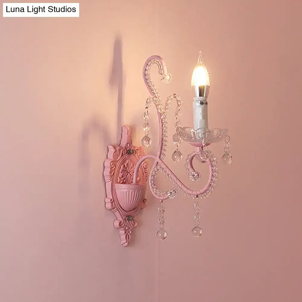 Pink Metallic Wall Sconce