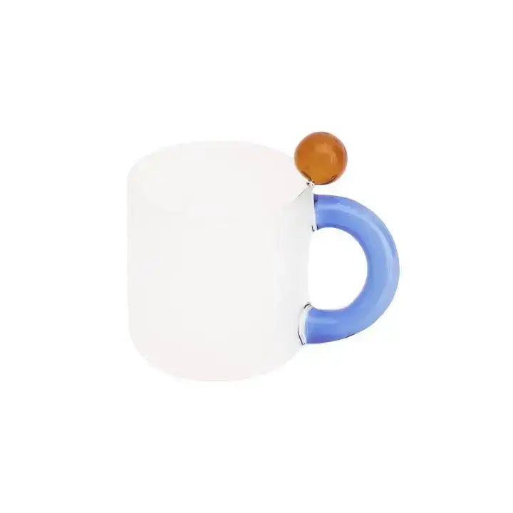 Red Glass Mug Set