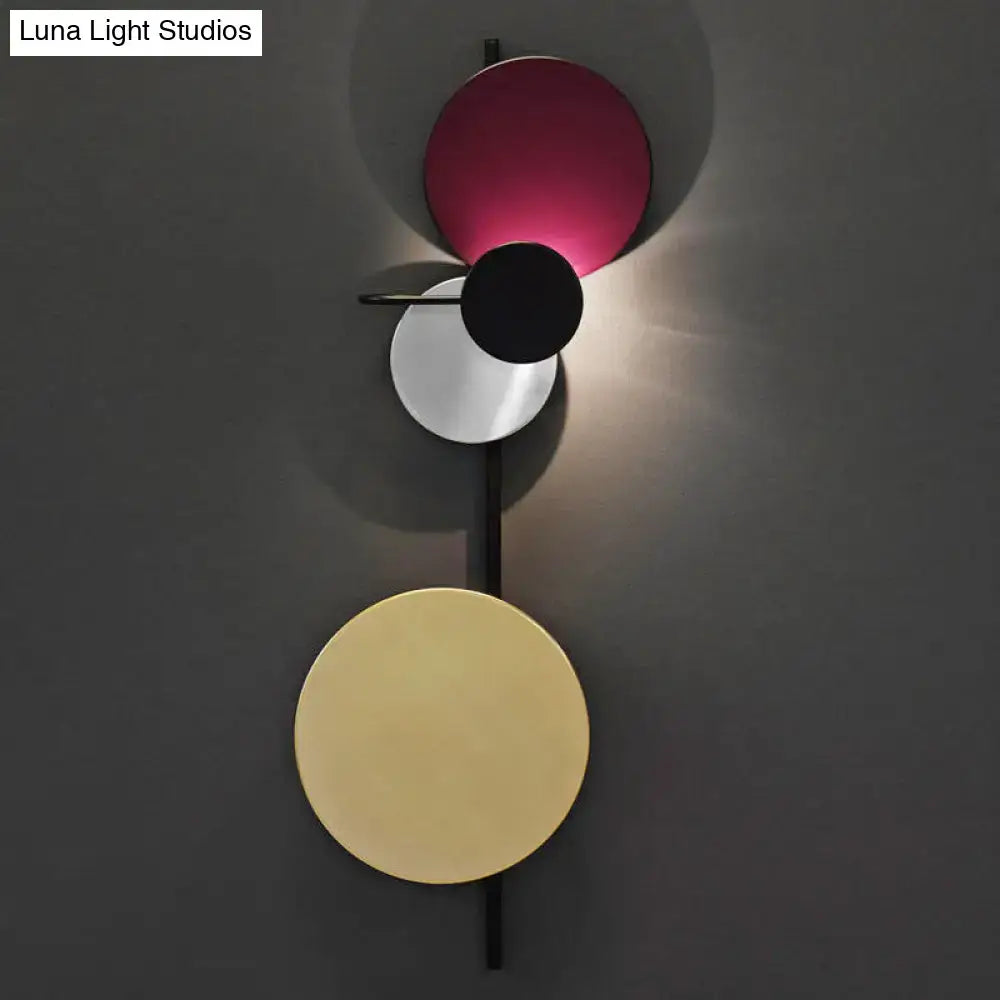 Pink Circular Wall Light