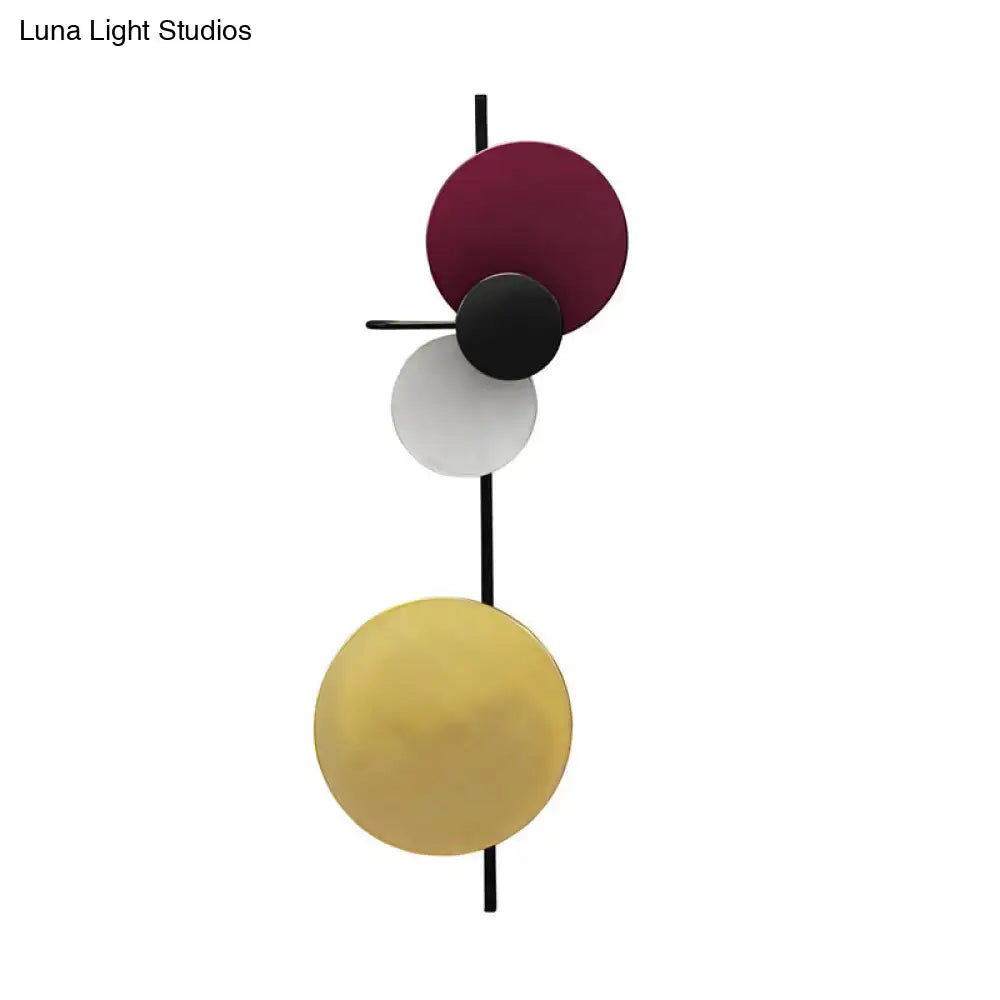 Pink Circular Wall Light