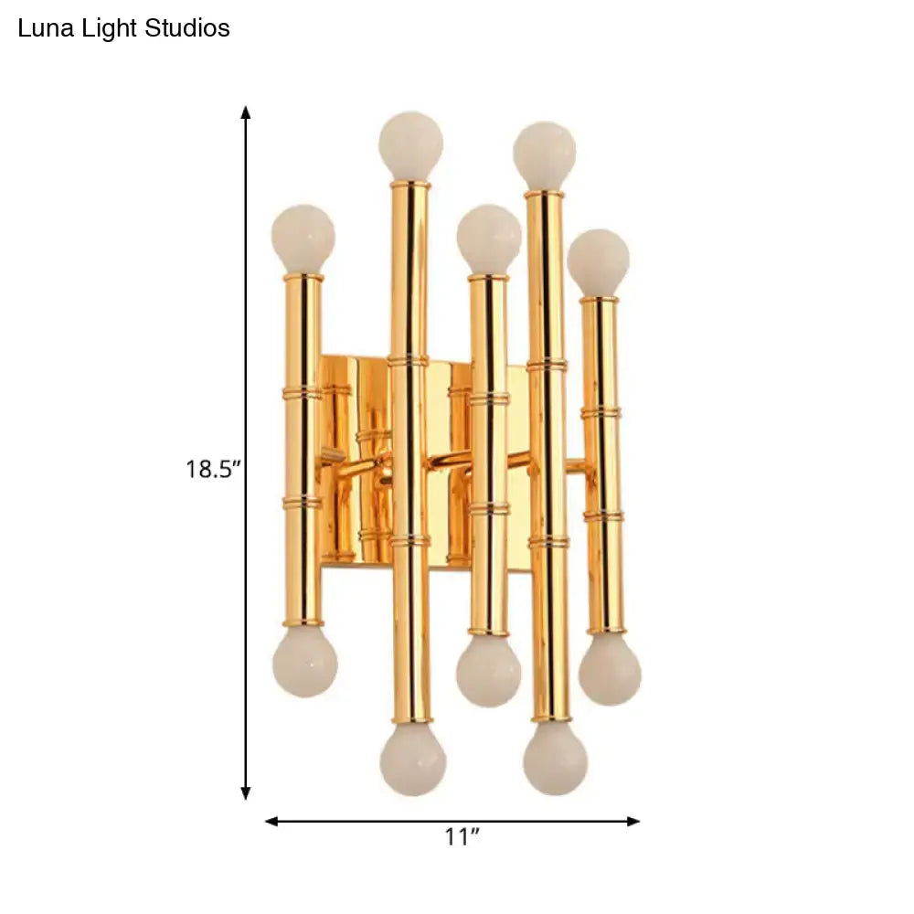 Gold Bamboo Wall Sconce