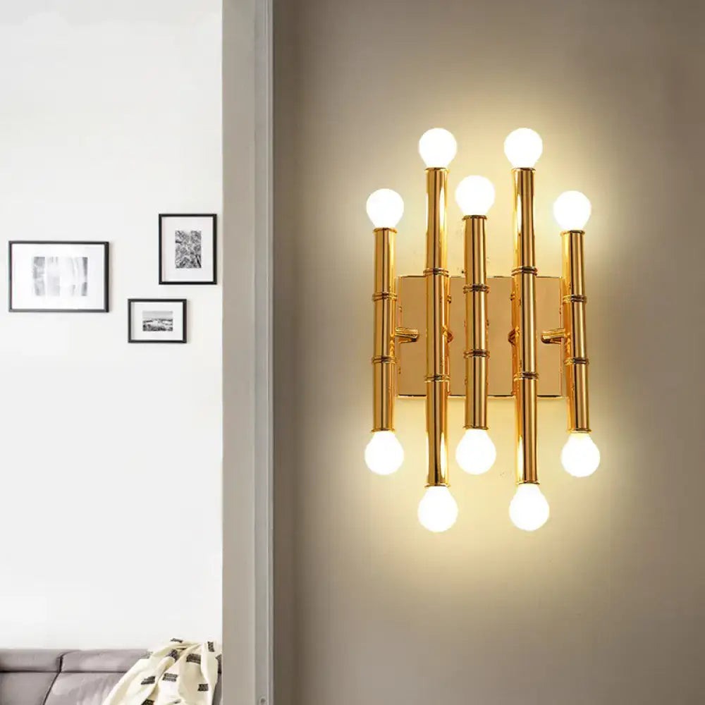 Gold Bamboo Wall Sconce