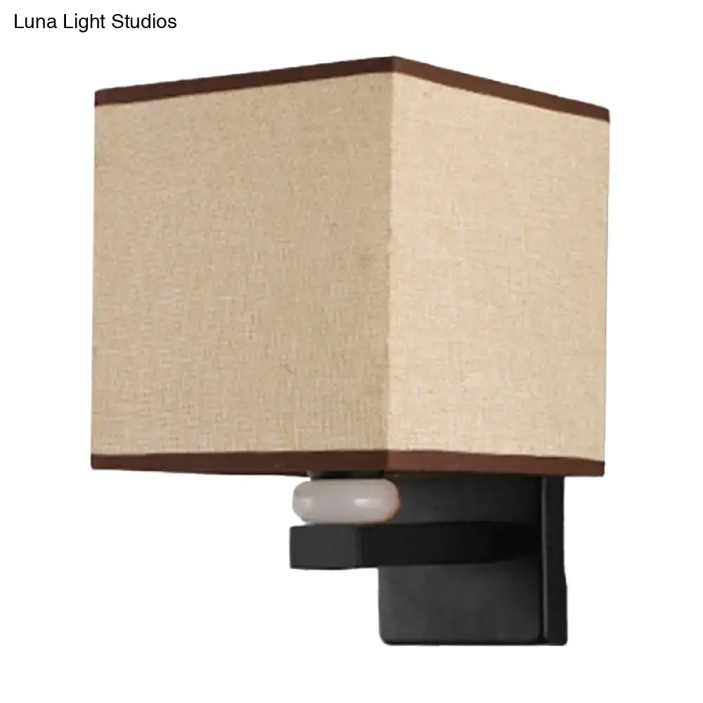 Fabric Rectangle Wall Light