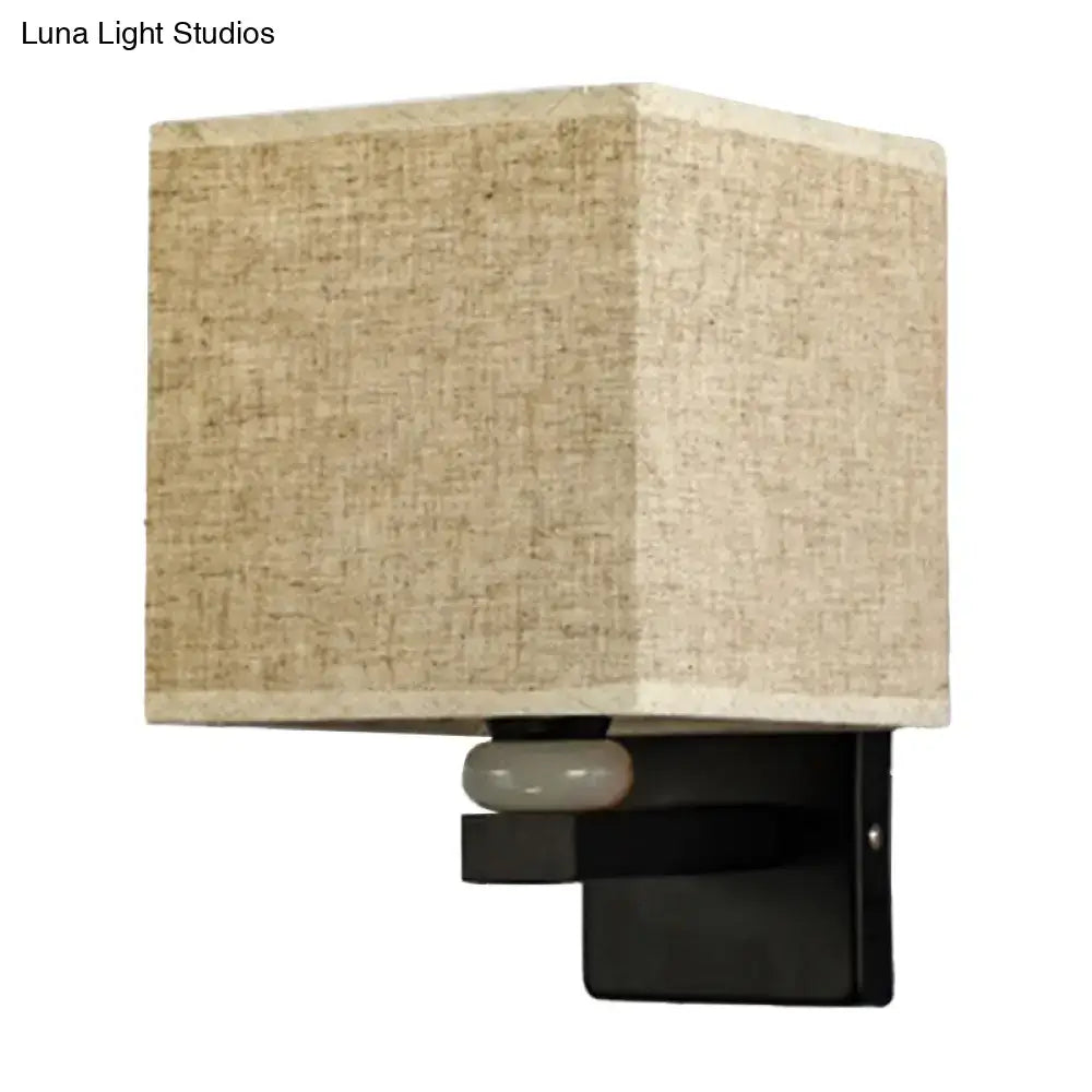 Fabric Rectangle Wall Light