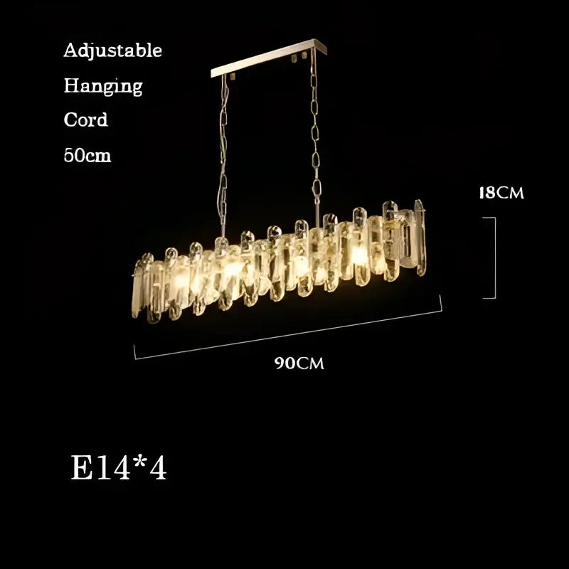 Nickel Crystal Pendant Light