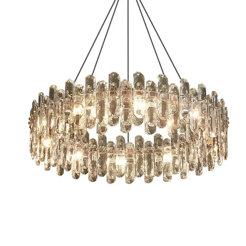 Nickel Crystal Pendant Light