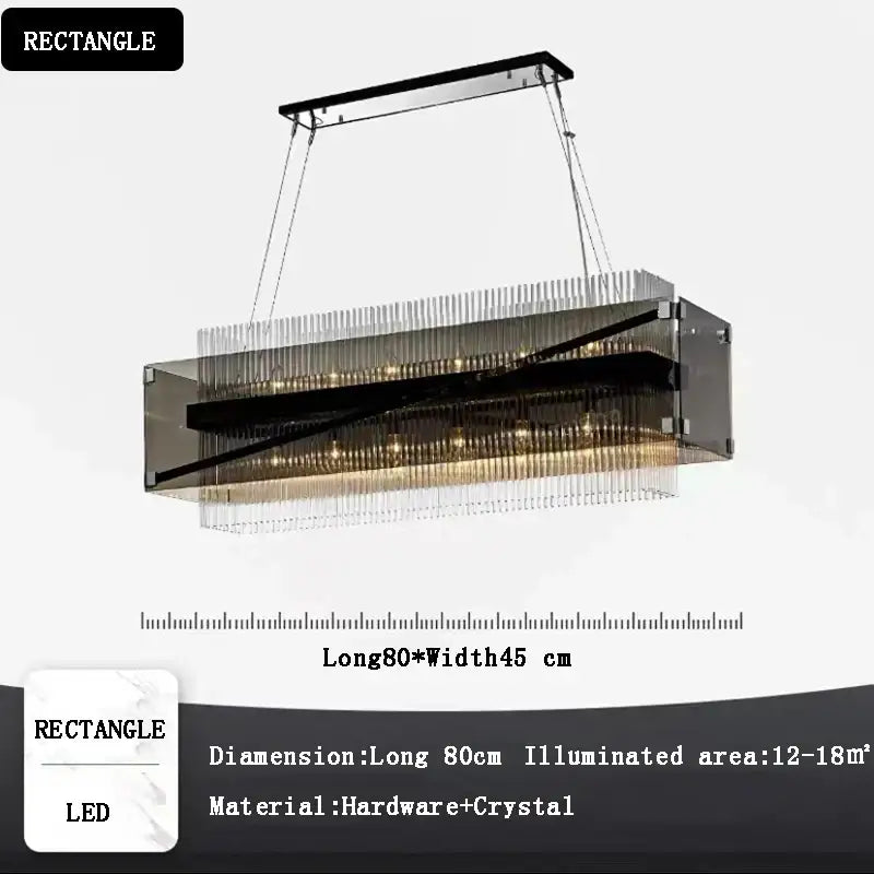 Crystal Glass Pendant Chandelier