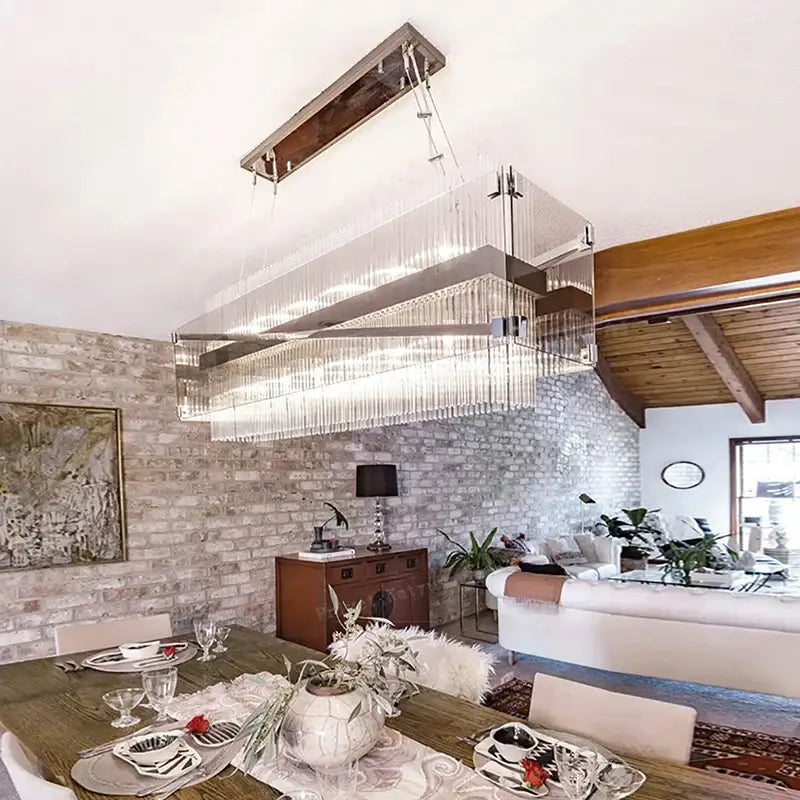 Crystal Glass Pendant Chandelier