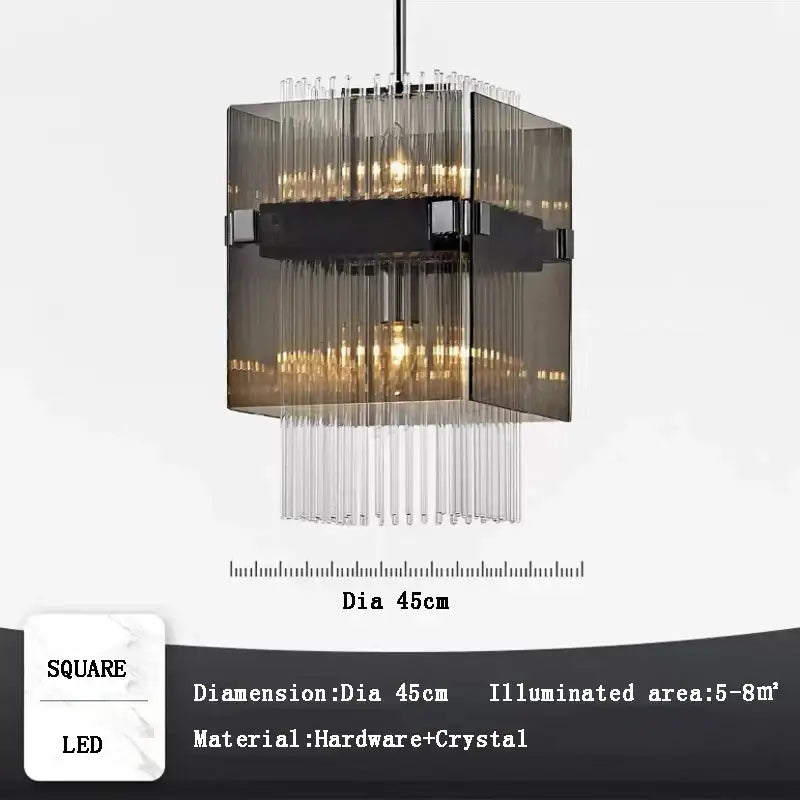Crystal Glass Pendant Chandelier