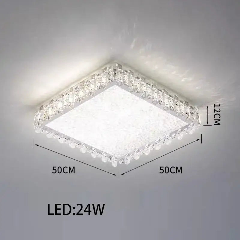 Rectangular Crystal LED Fixture