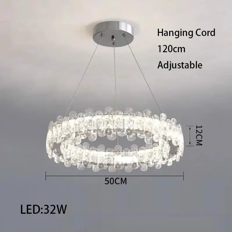 Rectangular Crystal LED Fixture