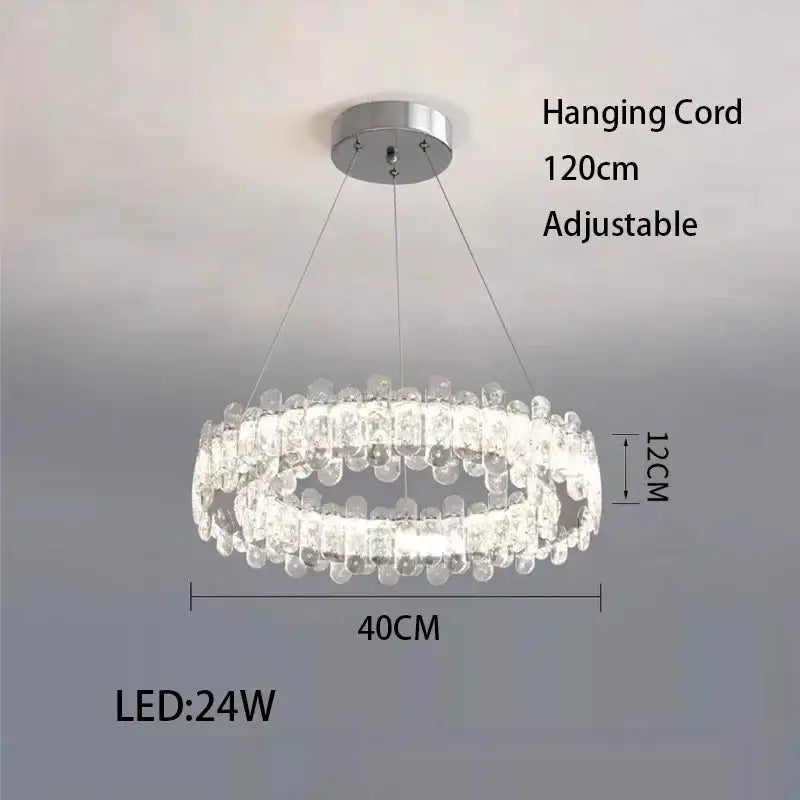Rectangular Crystal LED Fixture