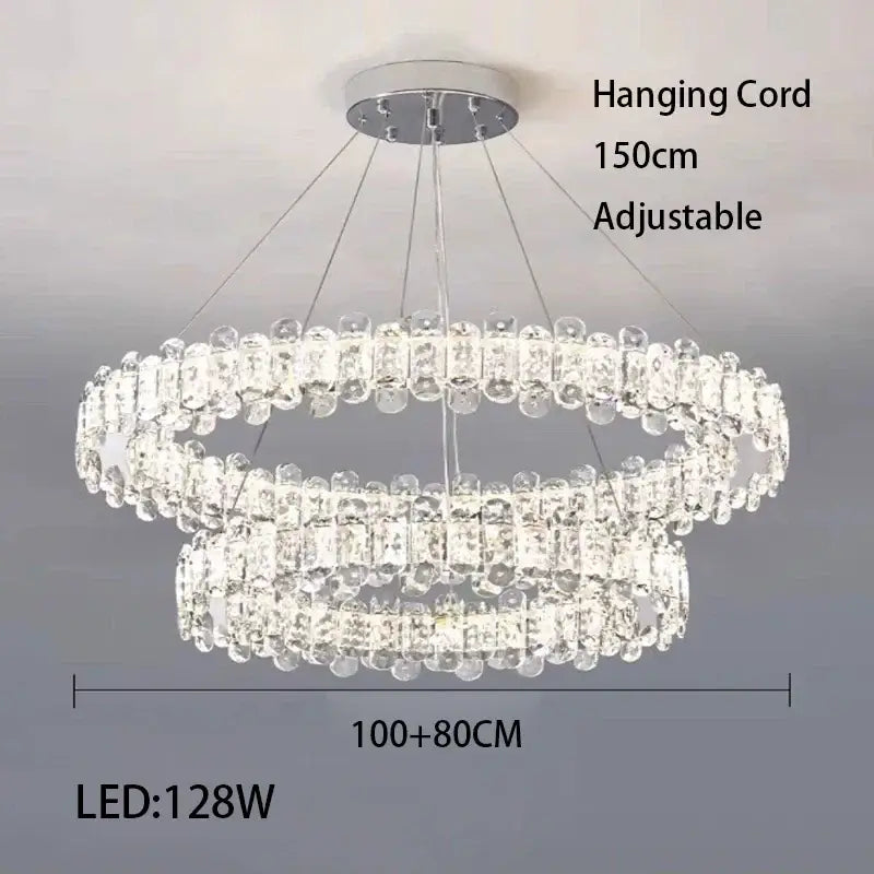 Rectangular Crystal LED Fixture