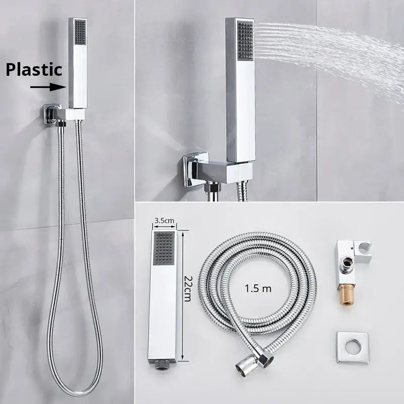 Chrome Handshower Head Set