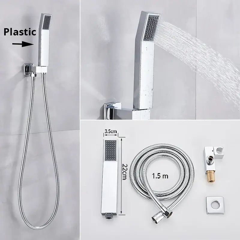 Chrome Handshower Head Set
