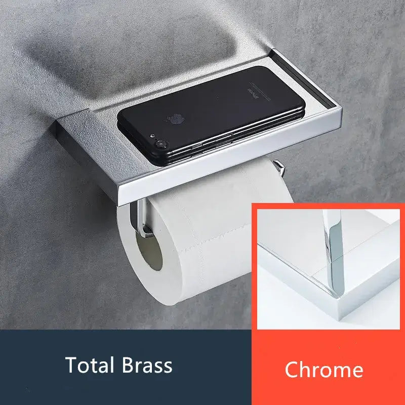 Gold Metal Toilet Paper Holder