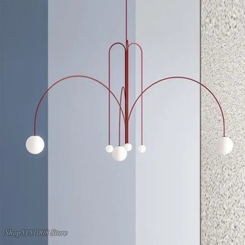 Red Branch Glass Pendants