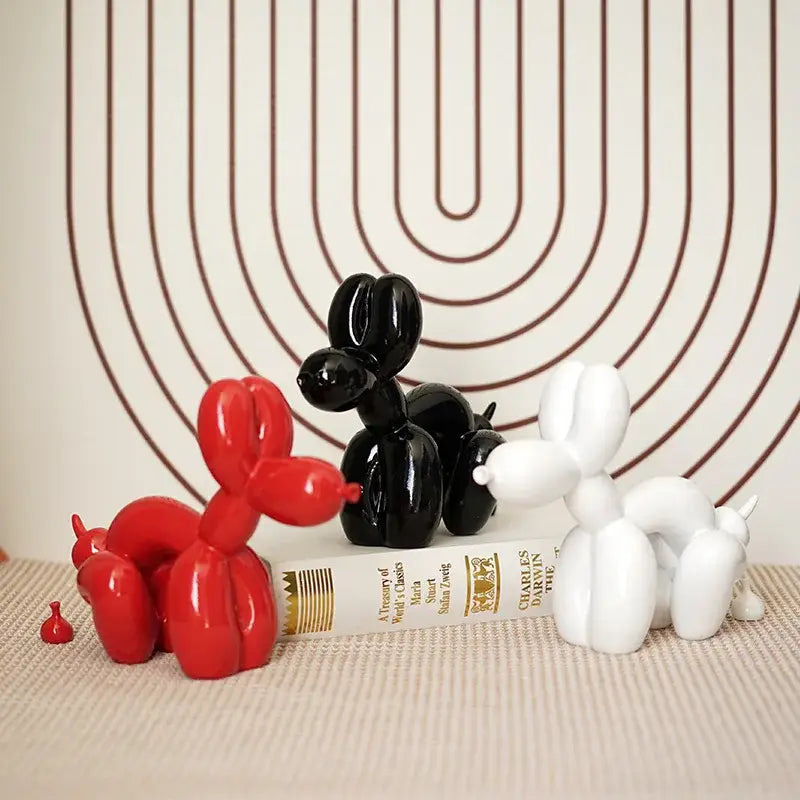 Red Balloon Dog Sculpture