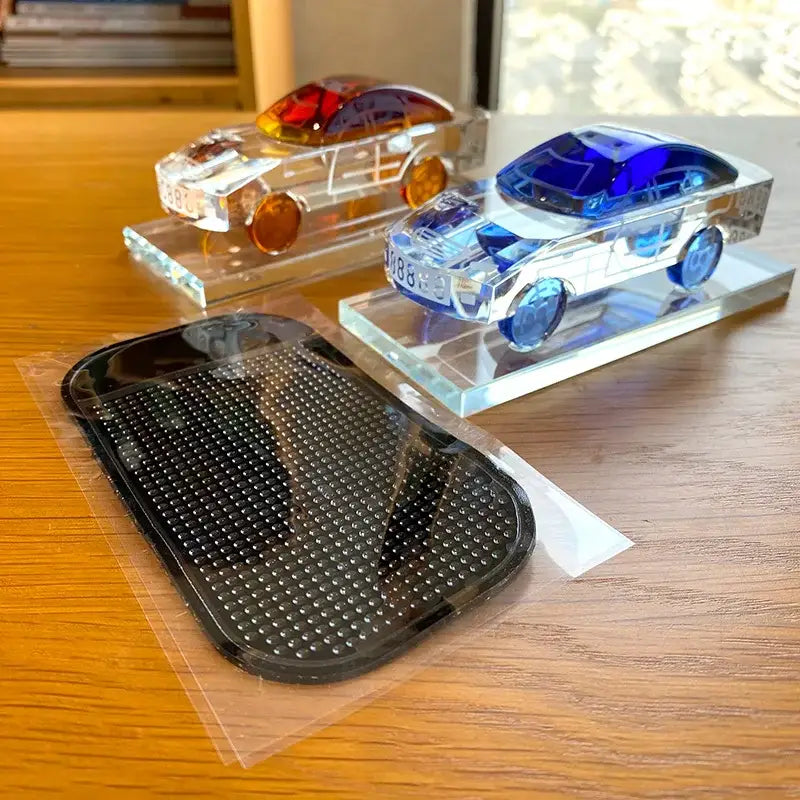 Red Blue Crystal Car Model