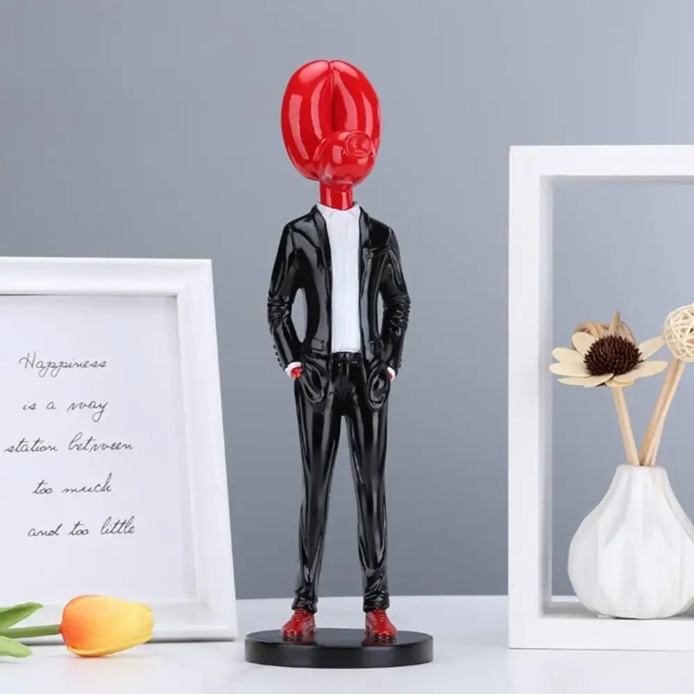 Red Glossy Balloon Dog Statue