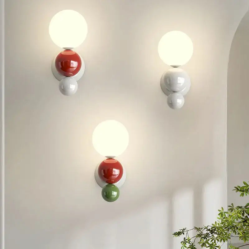Red Green Spherical Lamp