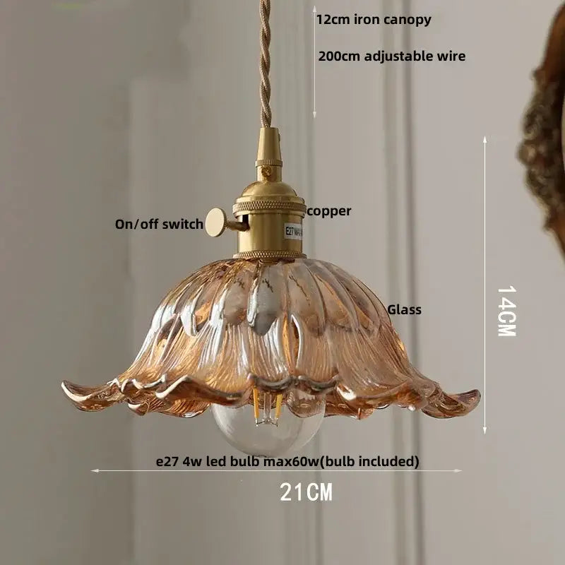 Blue Glass Dining Pendant