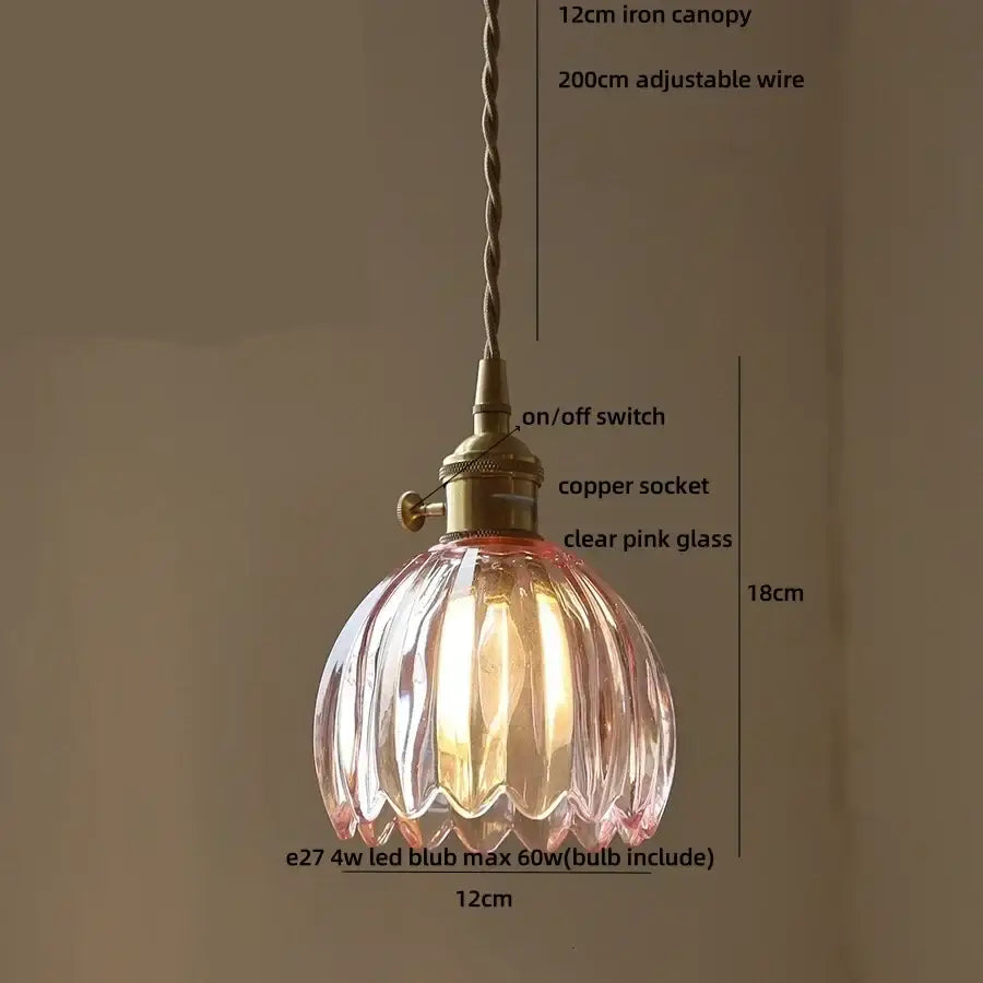 Blue Glass Dining Pendant
