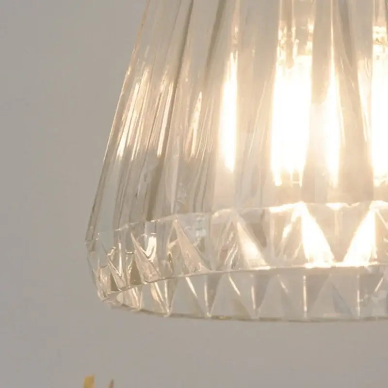 Brass Glass Kitchen Dining Pendant Light