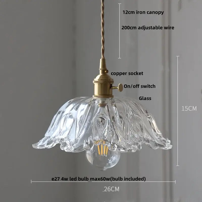Green Glass Kitchen Living Pendant Light