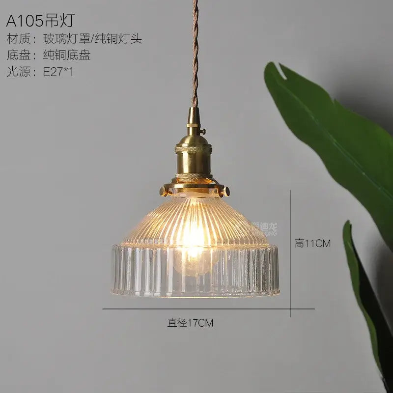 Green Glass Kitchen Living Pendant Light