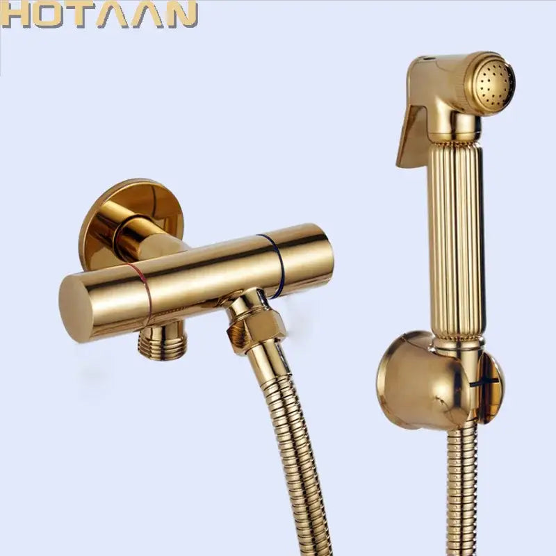 Gold Brass Bidet Sprayer Set