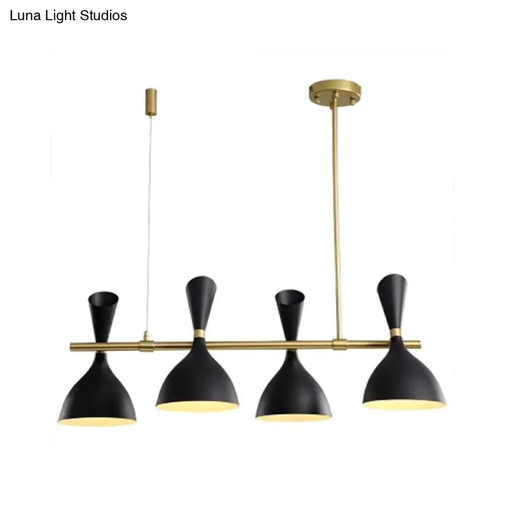 White Funnel Ceiling Pendant