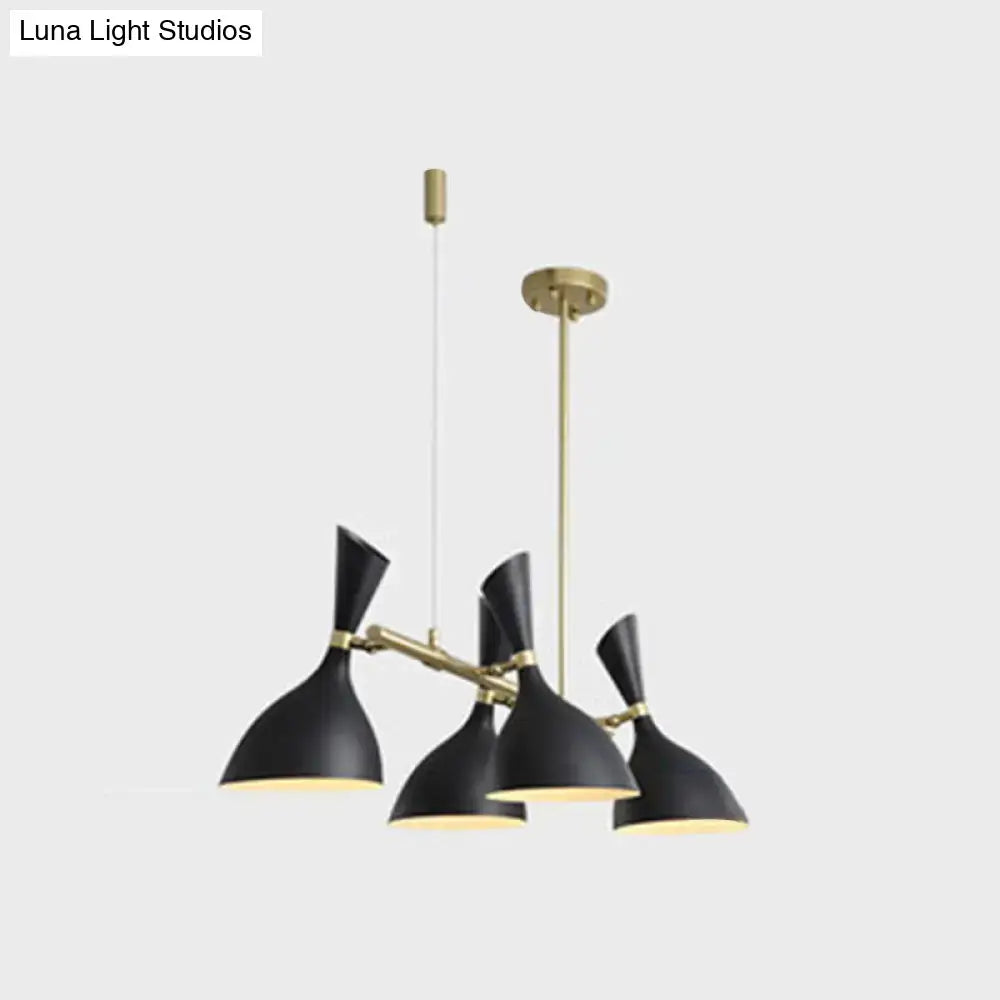 White Funnel Ceiling Pendant