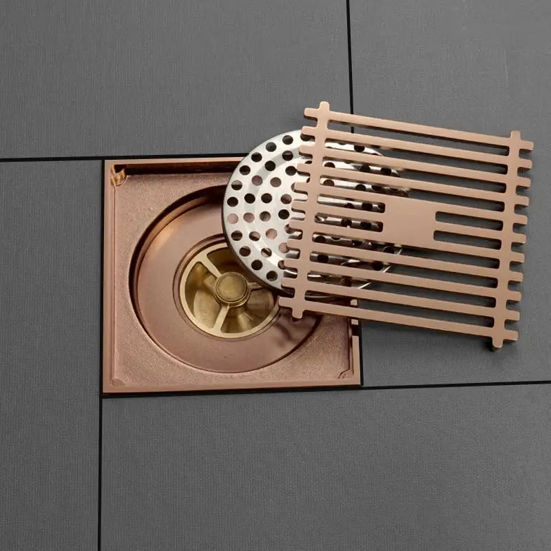 Rose Gold Square Floor Drain