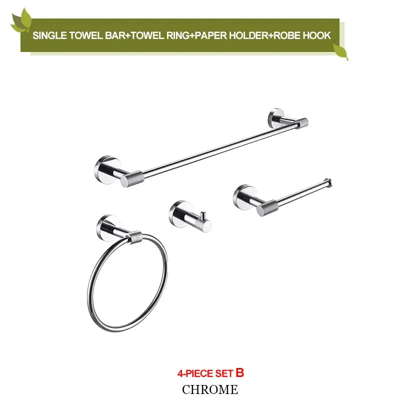 Gold Steel Bathroom Set