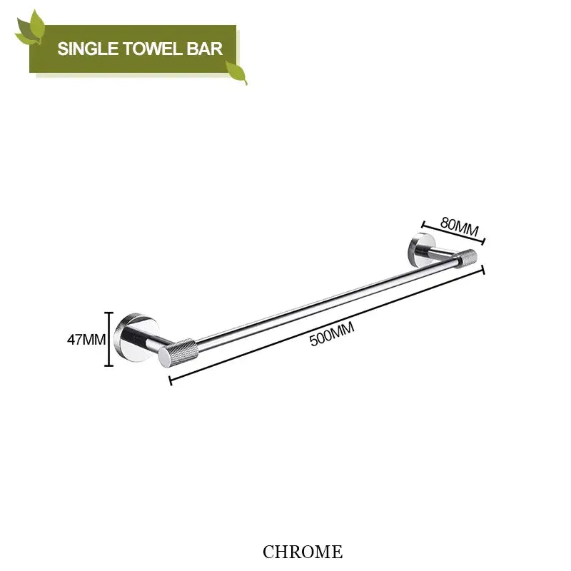 Gold Steel Bathroom Set