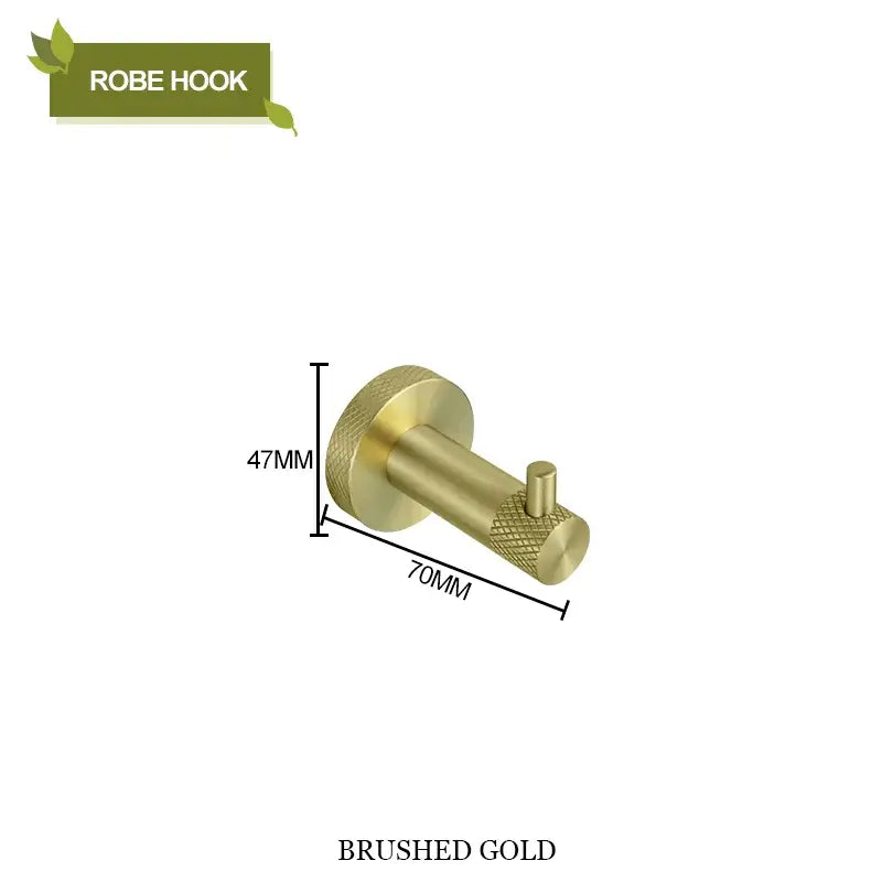 Gold Steel Bathroom Set