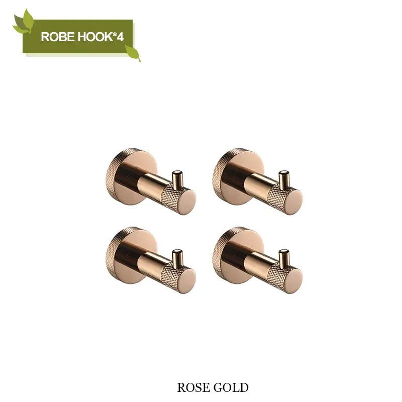 Gold Steel Bathroom Set