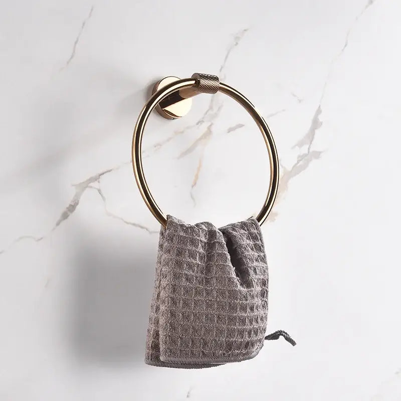 Gold Steel Bathroom Set
