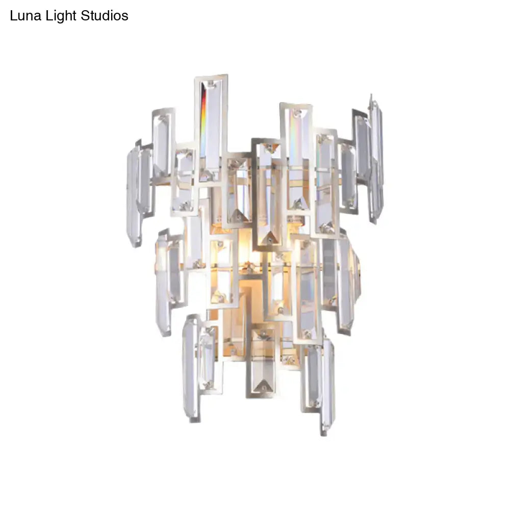 Rose Gold Crystal Wall Lamp